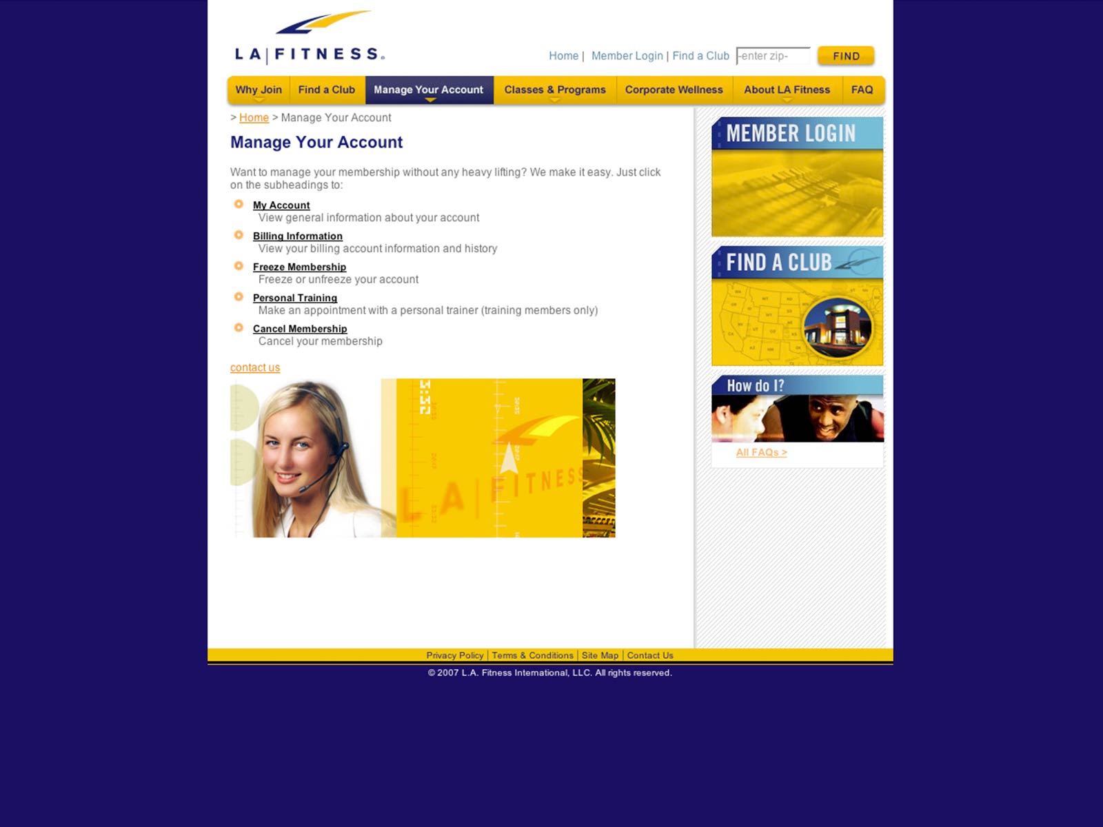 LA Fitness Web Design & Development