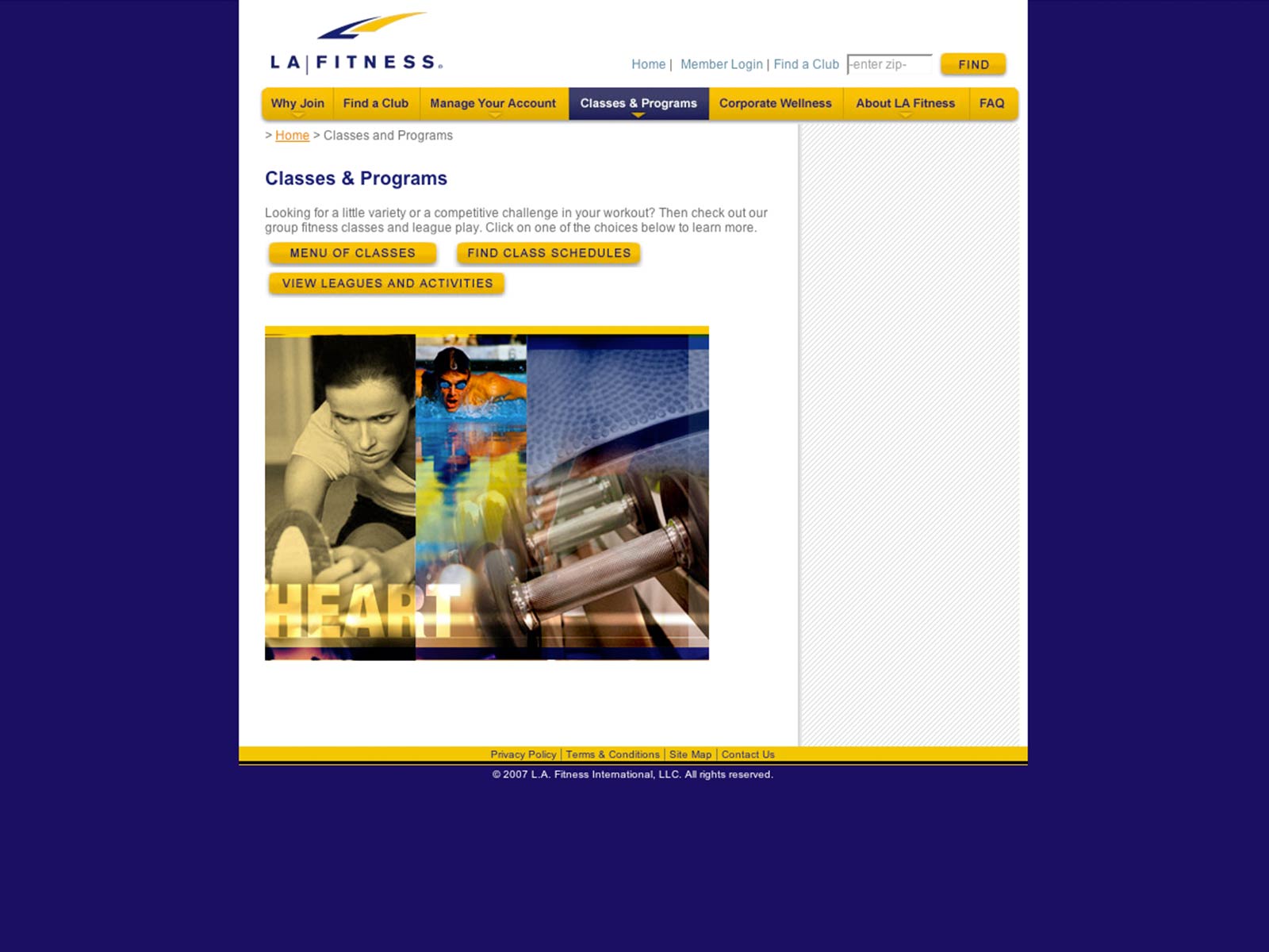 LA Fitness Web Design & Development