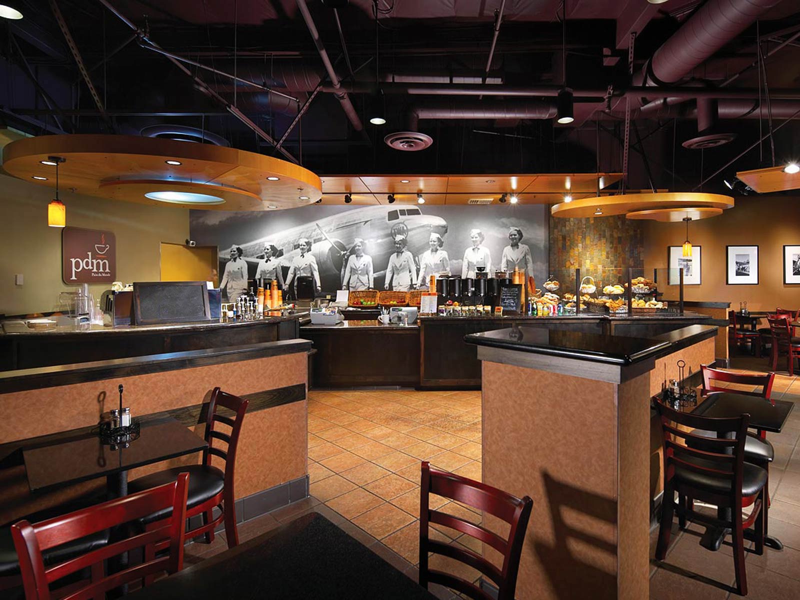 Pain du Monde Cafe Interior Design in Newport Beach