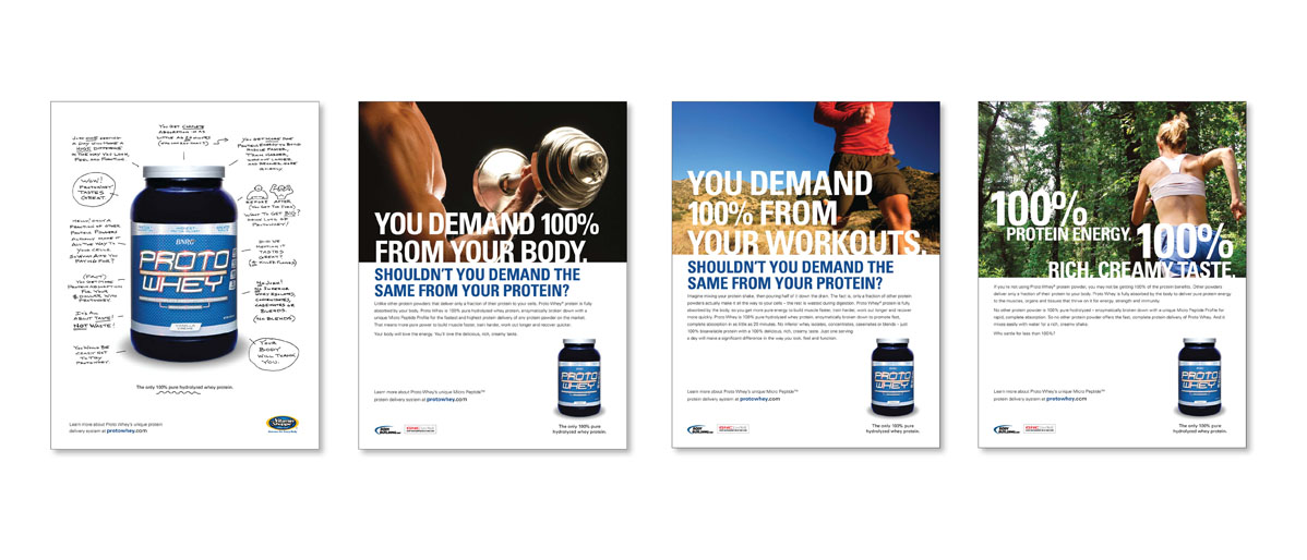 Proto Whey Advertisement's Design